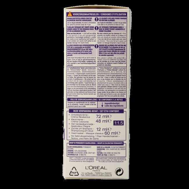 Excellence Cool Crème 5.11 Châtain Clair Ultra Cendré 1 Sachet