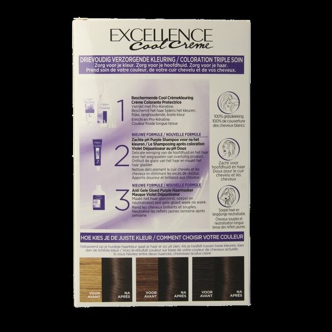 Excellence Cool creme 5.11 ultra as lichtbruin 1 Sachets