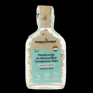 Happysoaps Tandpasta tabs zonder fluoride 62 Stuks