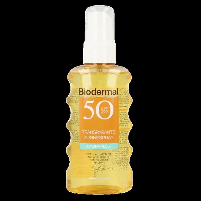 Hydra plus transparante zonnespray SPF50 175 Milliliter