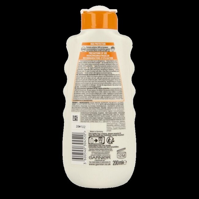 Lait Ambre Solaire SPF30 200 ml