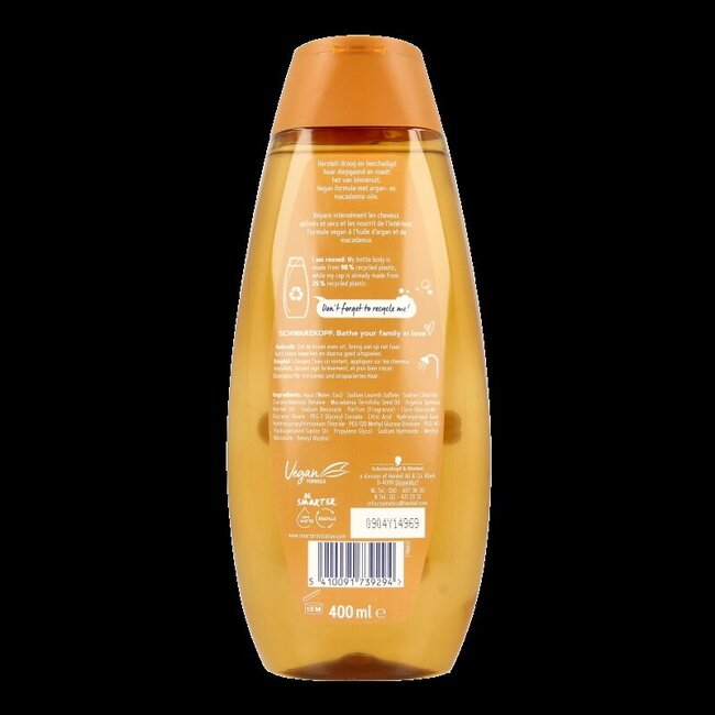 Schwarzkopf Shampoo argan oil & repair 400 Milliliter