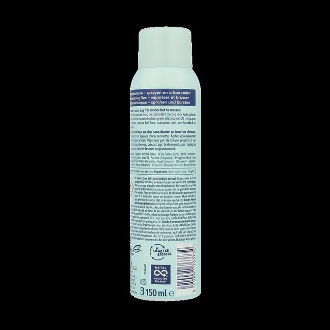 Schwarzkopf Droogshampoo cotton fresh 150 Milliliter