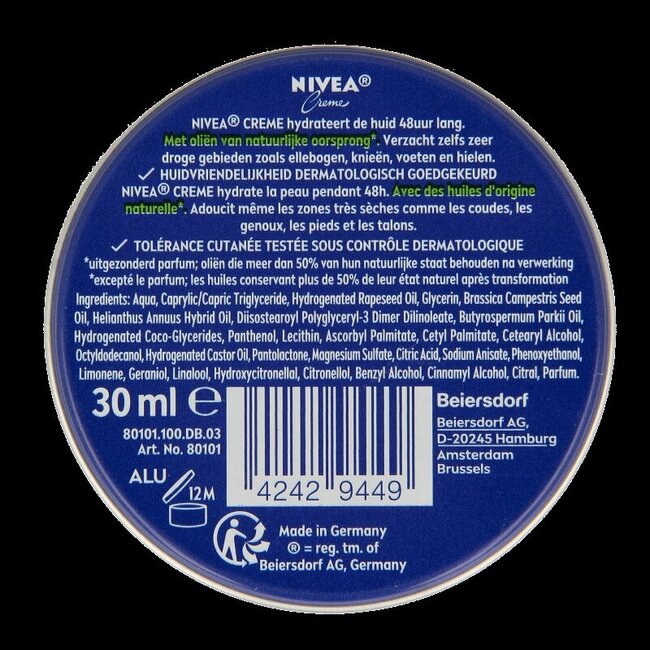 Nivea Creme mini 30 Milliliter