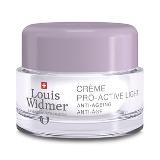 Louis Widmer Pro-Active cream light licht geparfumeerd 50 Milliliter