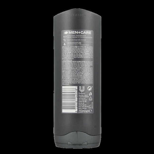 Dove Men+Care Sport Endurance Gel Douche 3-en-1 250 ml