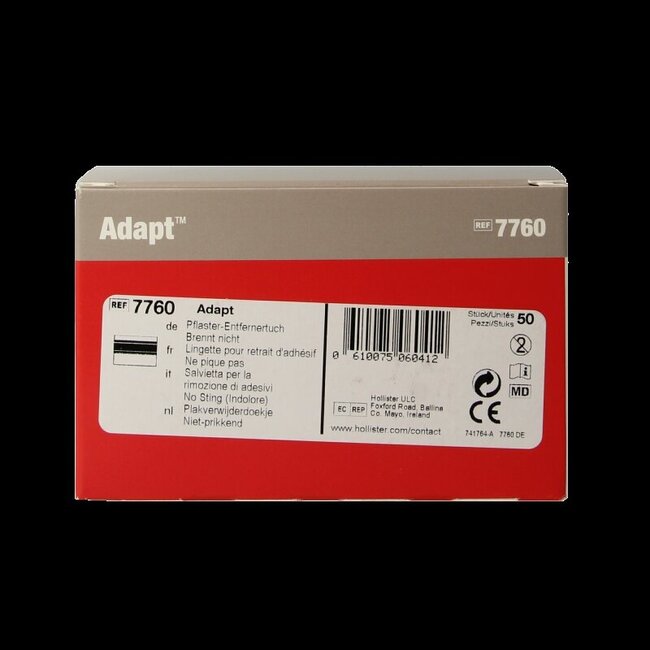 Lingettes de retrait Hollister Adapt, 50 pièces