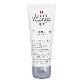 Louis Widmer Remederm dry skin zilver creme repair parfumvrij 75 Milliliter