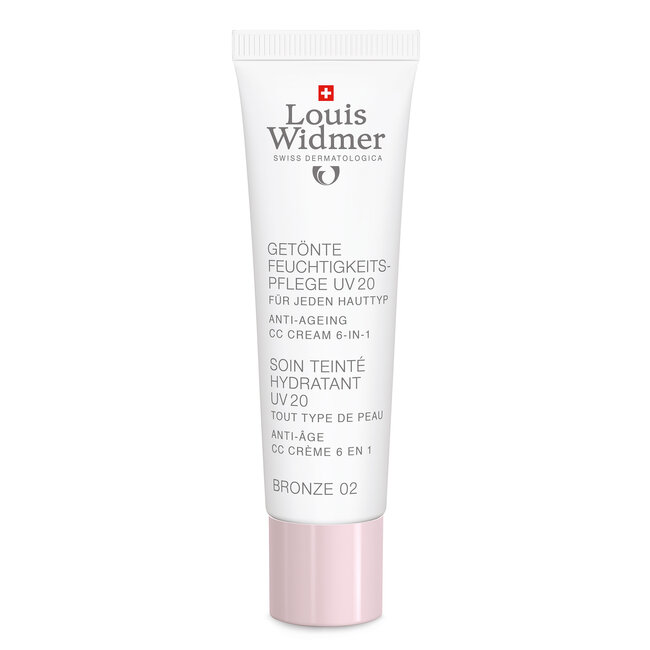Louis Widmer Getinte dagcreme UV20 BR02 parfumvrij  30 Milliliter