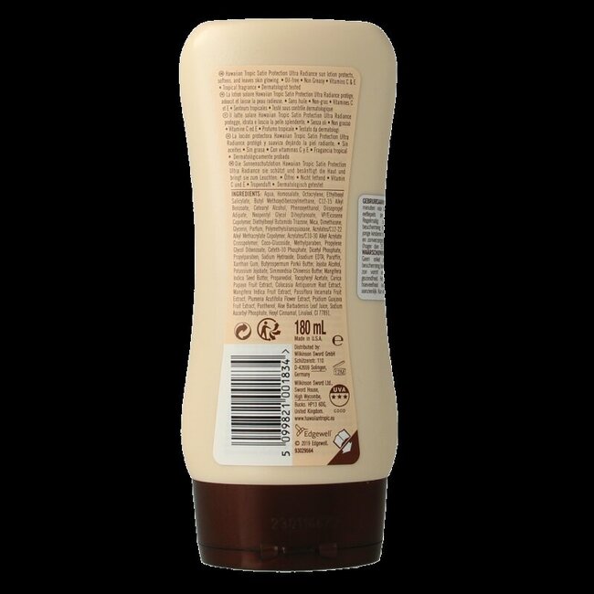 Hawaiian Tropic Satin Protection Lotion Solaire SPF30 180 ml