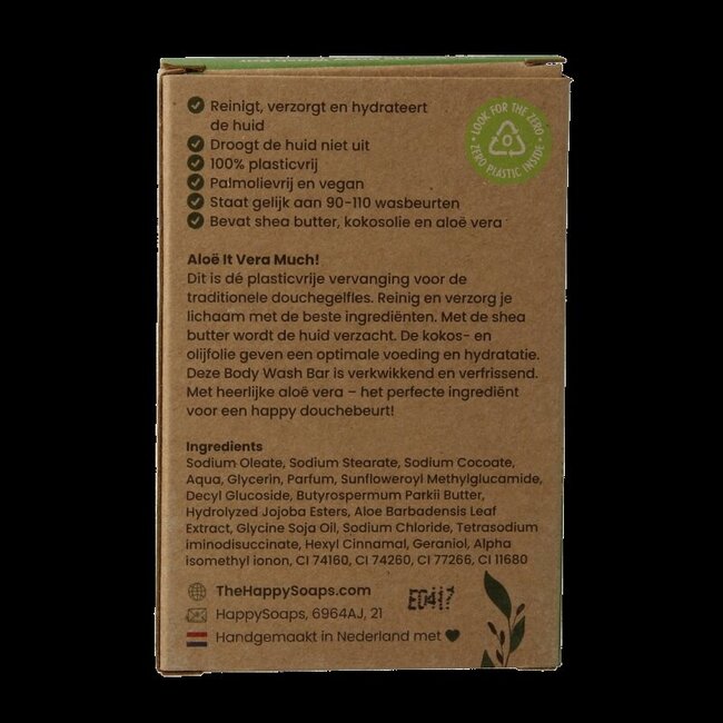 HappySoaps Pain de douche Aloe You Vera Much 100 g