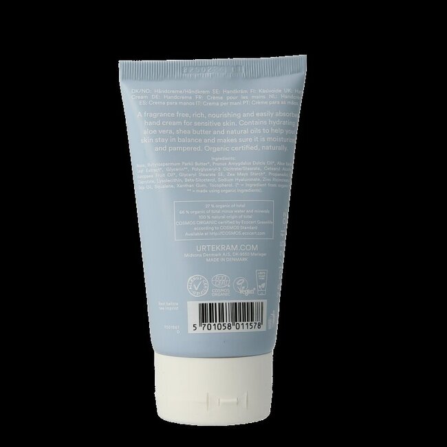 Urtekram Crème mains Find Balance peaux sensibles 75 ml