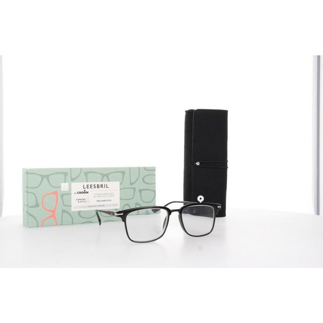 Leesbril cooper black +2  1 Stuks