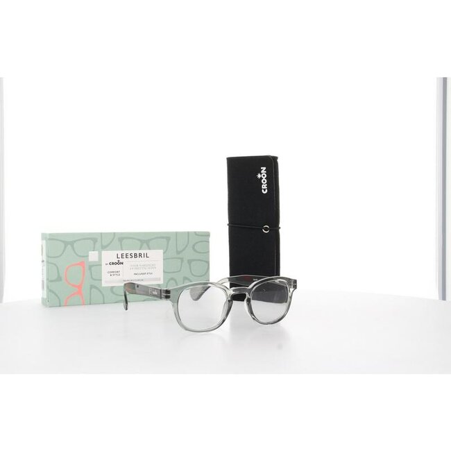 Leesbril Montel grey transparant +3  1 Stuks