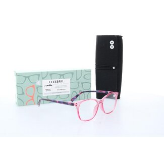 DA Leesbril Monroe pink +1.5  1 Stuks