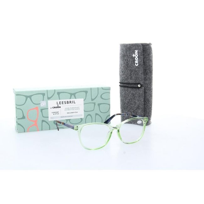 Leesbril Monroe green +2  1 Stuks