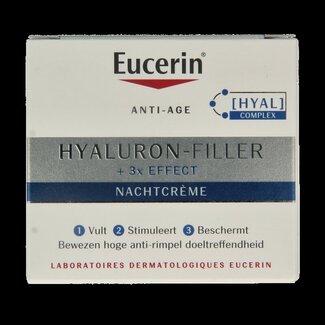 Eucerin Hyaluron-filler + 3x effect nachtcreme 50 Milliliter