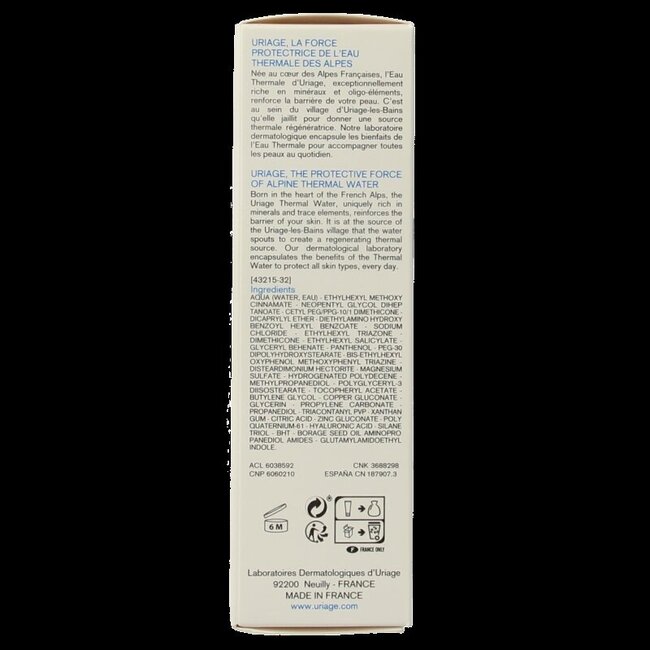 Uriage Bariederm cica creme SPF50 40 Milliliter