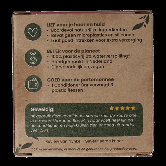 Happysoaps Après-shampooing solide Melon Power 65 g