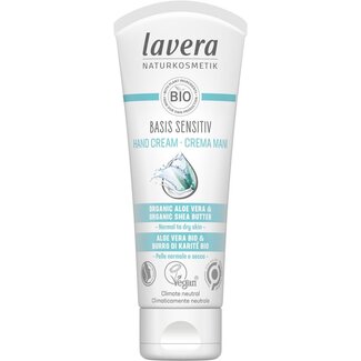Lavera Basis Sensitiv handcreme/handcream bio 75 Milliliter