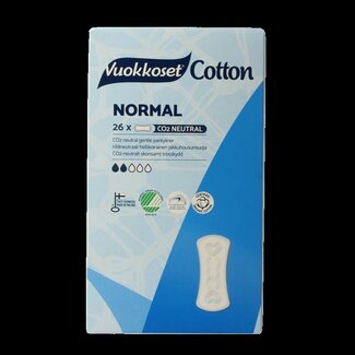 Vuokkoset Protège-slips Vuokkoset normal coton bio 26 pièces