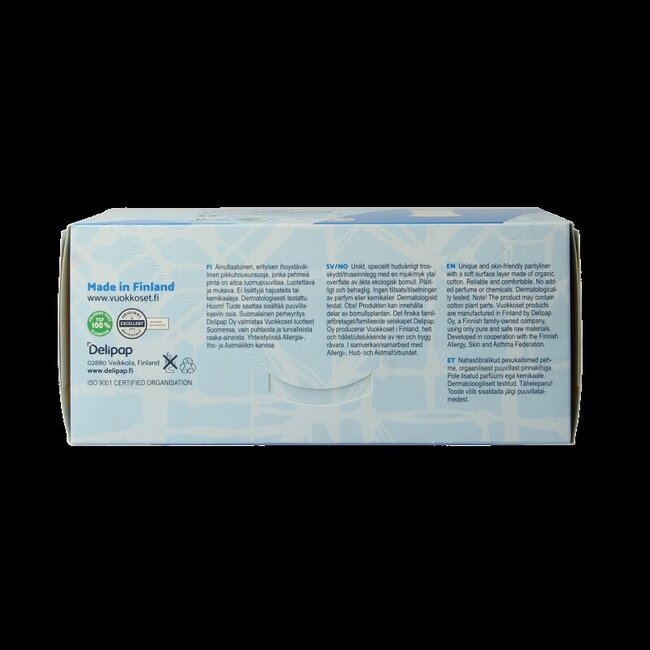 Protège-slips Vuokkoset normal coton bio 26 pièces