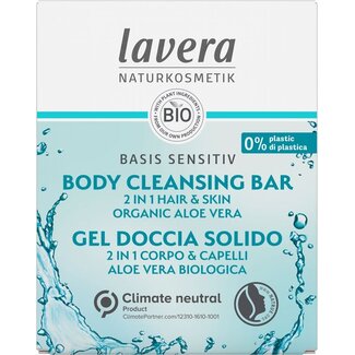 Lavera Basis Sensitiv body cleansing bar 2-in-1 bio 50 Gram