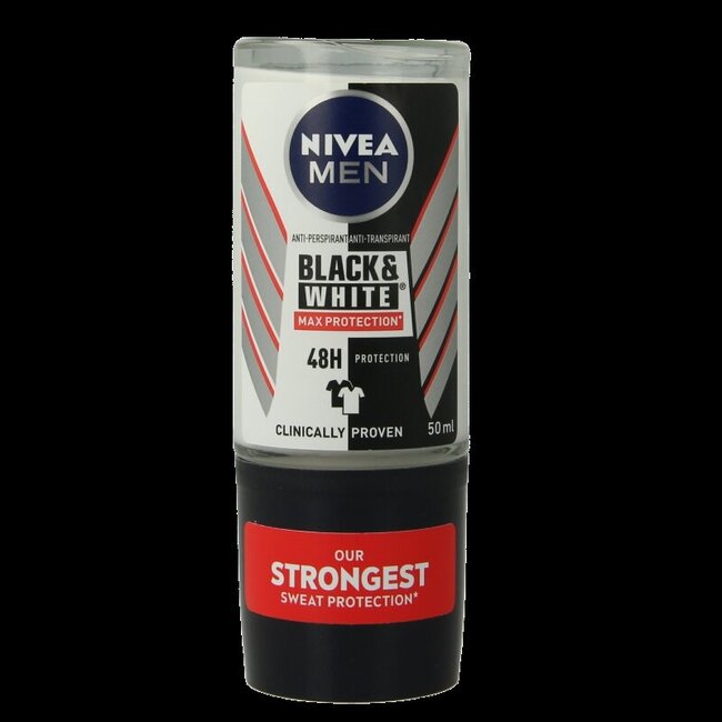 Men deodorant roller black & white max protection  50 Milliliter