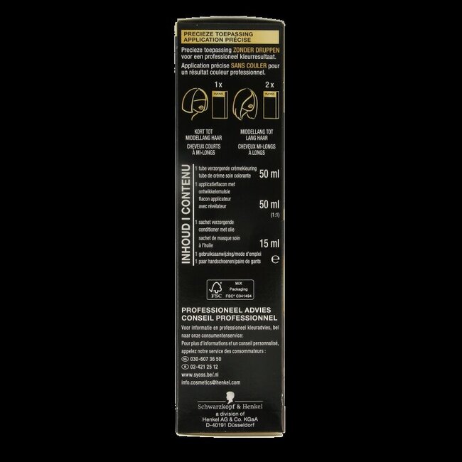 Syoss Color Oleo Intense 8-05 beige blond haarverf  1 Set