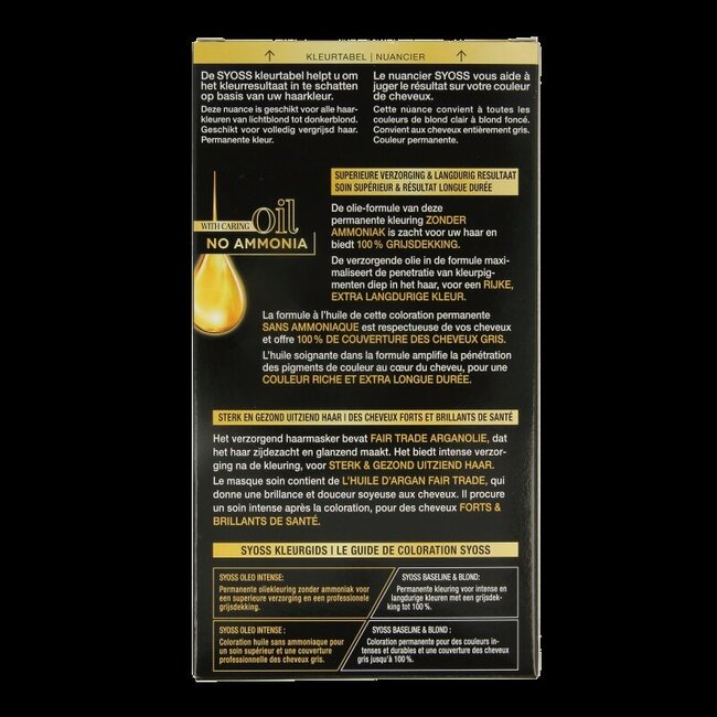 Syoss Color Oleo Intense 8-05 blond beige coloration 1 Kit