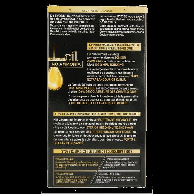 Syoss Color Oleo Intense 7-00 middenblond haarverf  1 Set