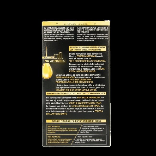 Syoss Color Oleo Intense 4-08 licht goudbruin haarverf  1 Set