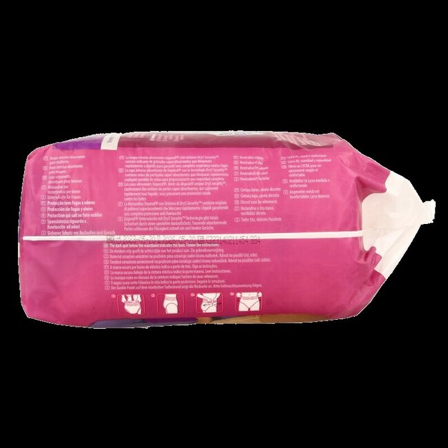 Depend Pants Super Taille L 9 Pièces