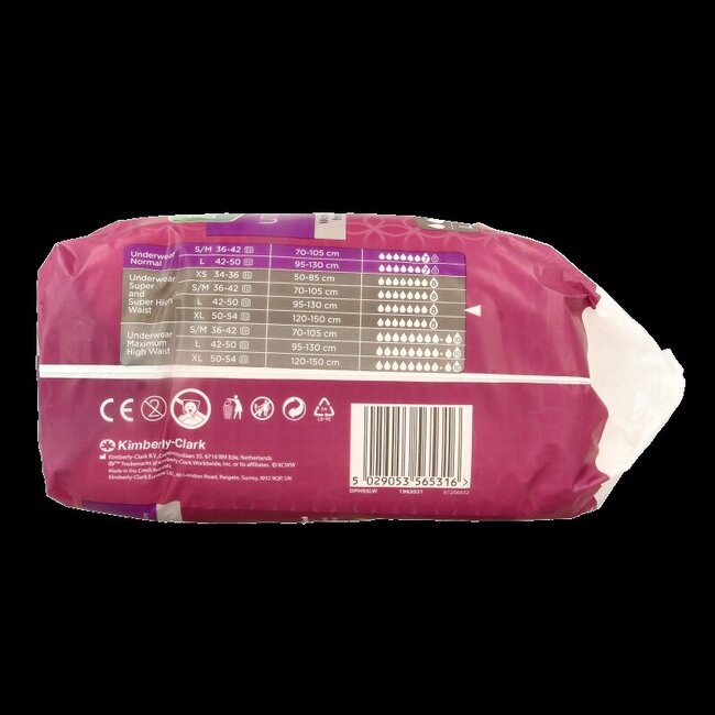 Depend Pants Super Taille L 9 Pièces