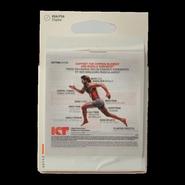 KT Tape Original precut 5 meter beige 20 Stuks