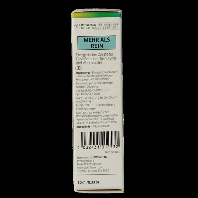 Lichtwesen Concentré de nettoyage énergétique plus que pur 10 ml
