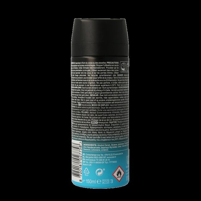 AXE Deodorant bodyspray ice chill 150 Milliliter