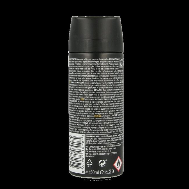 AXE Déodorant bodyspray gold 150 ml