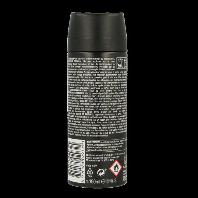 AXE Deodorant bodyspray collision 150 Milliliter