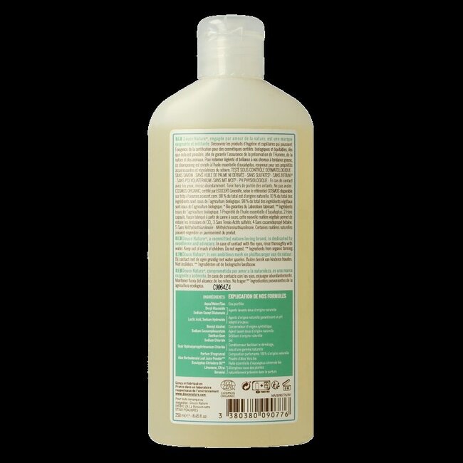Douce Nature Shampoo vet haar eucalyptus bio 250 Milliliter