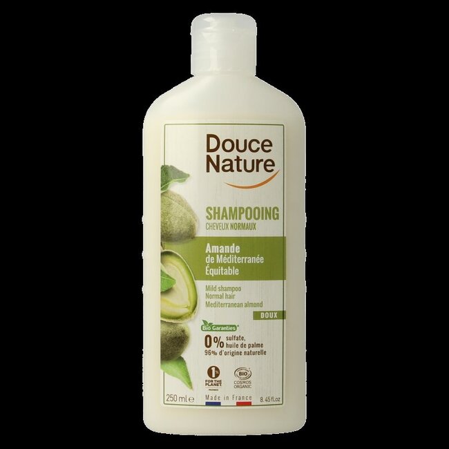 Shampoo normaal/droog haar amandelmelk bio 250 Milliliter