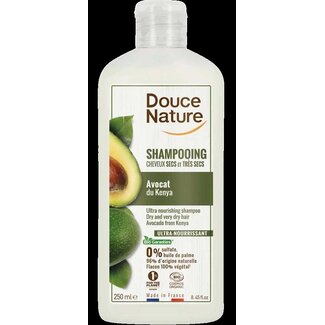 Douce Nature Douce Nature Shampooing nourrissant cheveux secs avocat bio 250 ml