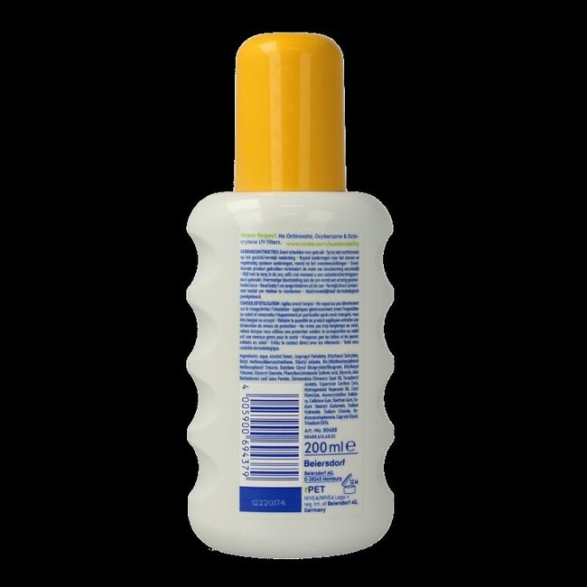 Nivea Sun spray peaux sensibles SPF30 200 ml