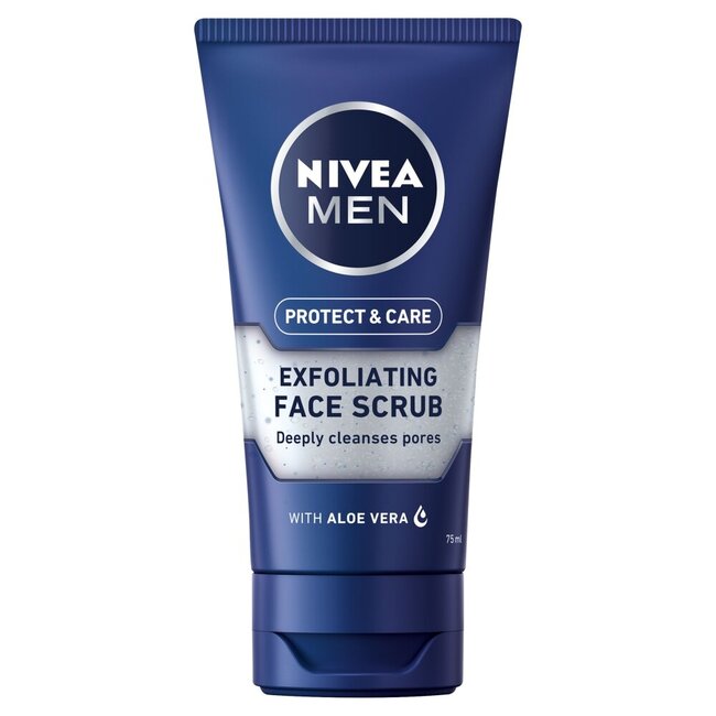 Men facescrub protect & care 75 Milliliter