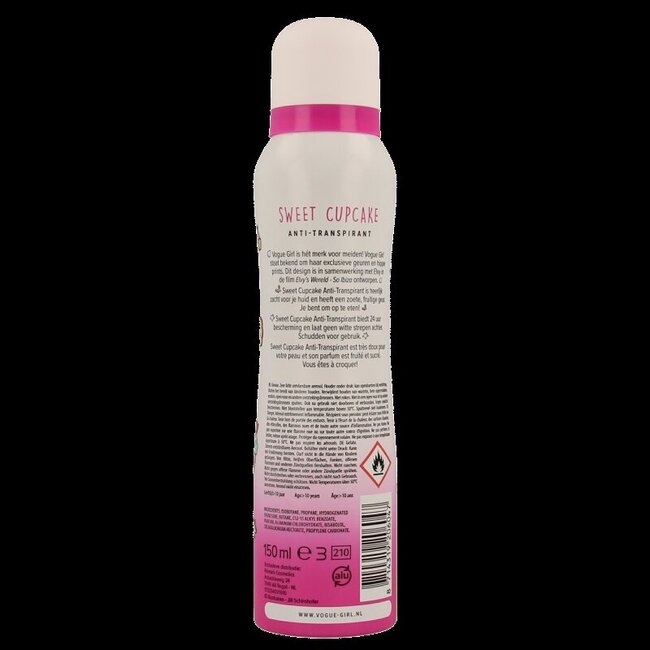 Vogue Girl deodorant sweet cupcake  150 Milliliter
