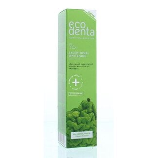 Ecodenta Tandpasta whitening bergamot citroen kalident 100 Milliliter