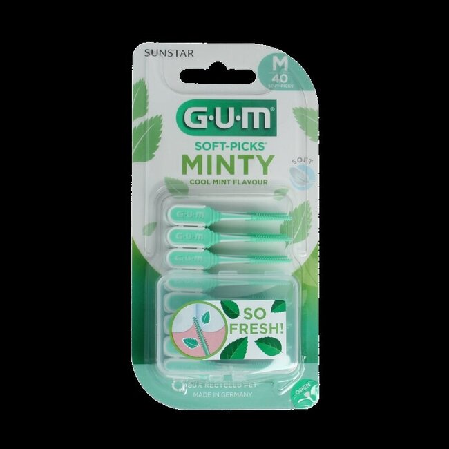 Soft-Picks comfort flex mint medium 40 Stuks