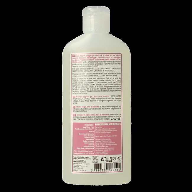 Douce Nature Natur intim intieme wasgel rose bio 250 Milliliter