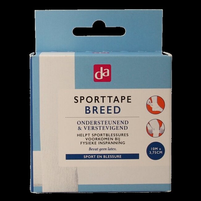 Sporttape breed 10m x 3.75cm 1 Stuks