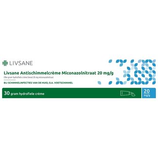 Livsane Miconazolnitraat 20mg/g creme 30 Gram